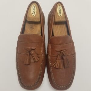 Rockport Mens Size 9M K55804 Brown Leather Loafer Slip On Driving Shoe